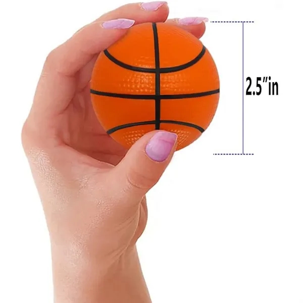 Mini Basketball Stress Relief Foam Balls - Mini Basketball Stress Relief Foam Balls - Image 1 of 6