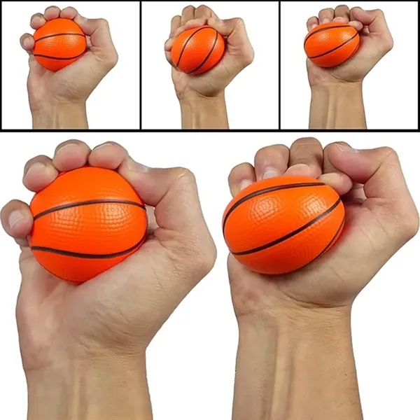 Mini Basketball Stress Relief Foam Balls - Mini Basketball Stress Relief Foam Balls - Image 2 of 6