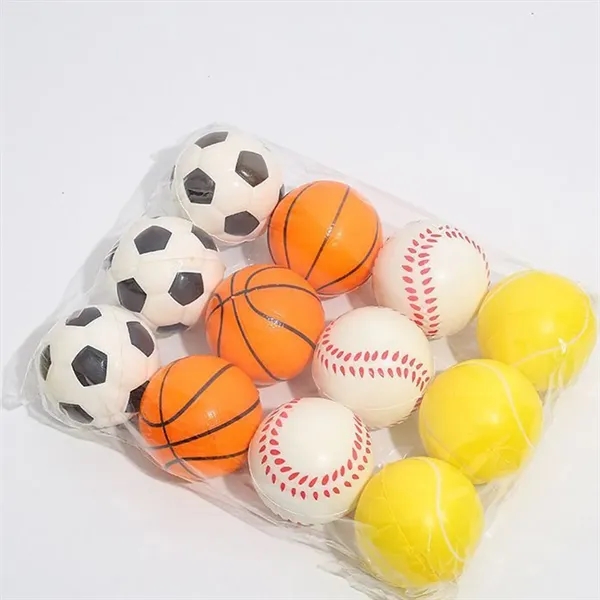 Mini Basketball Stress Relief Foam Balls - Mini Basketball Stress Relief Foam Balls - Image 3 of 6
