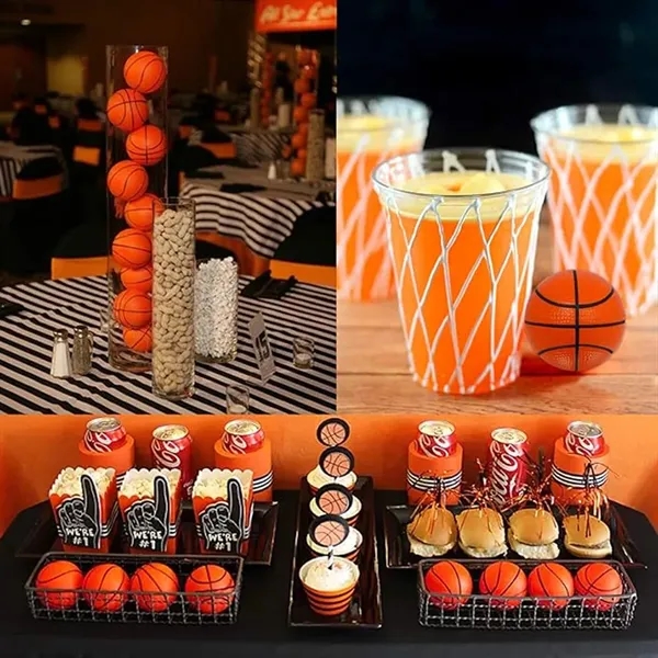 Mini Basketball Stress Relief Foam Balls - Mini Basketball Stress Relief Foam Balls - Image 4 of 6