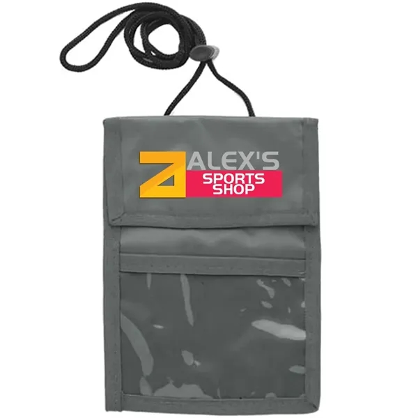 Two Pocket Flap Neck Wallet - Two Pocket Flap Neck Wallet - Image 4 of 32