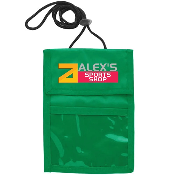Two Pocket Flap Neck Wallet - Two Pocket Flap Neck Wallet - Image 6 of 32