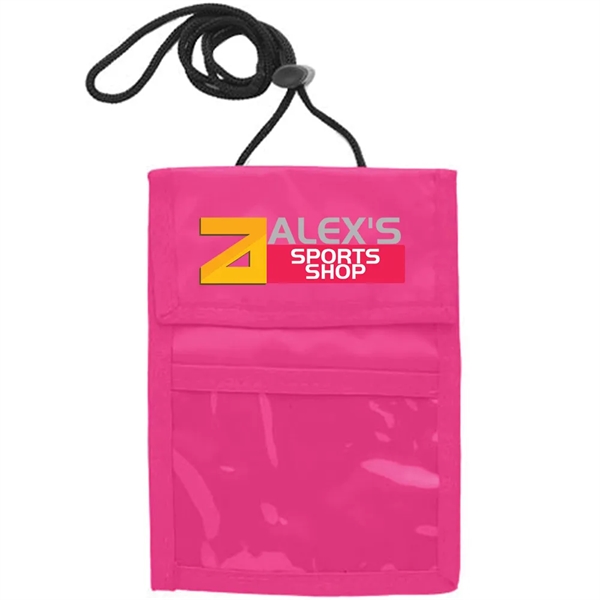 Two Pocket Flap Neck Wallet - Two Pocket Flap Neck Wallet - Image 8 of 32