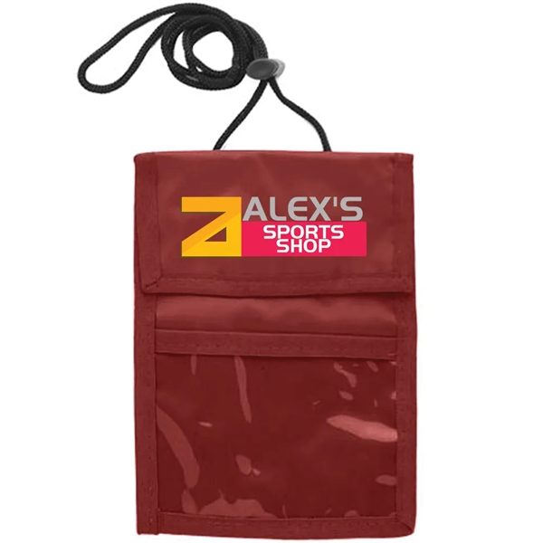 Two Pocket Flap Neck Wallet - Two Pocket Flap Neck Wallet - Image 14 of 32