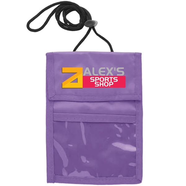 Two Pocket Flap Neck Wallet - Two Pocket Flap Neck Wallet - Image 20 of 32