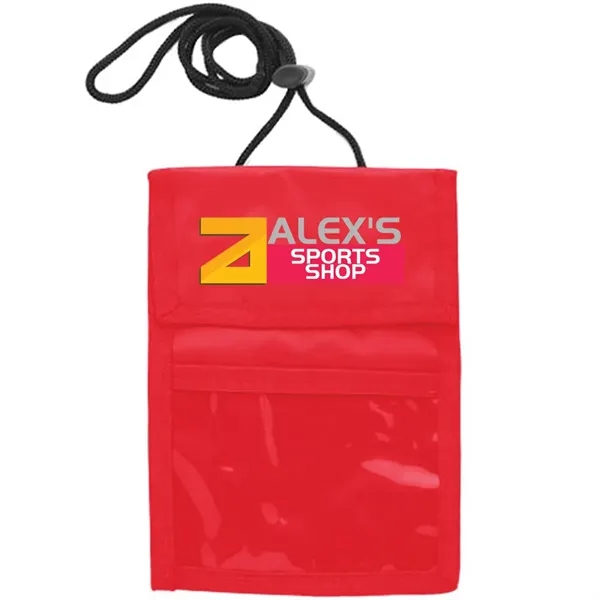Two Pocket Flap Neck Wallet - Two Pocket Flap Neck Wallet - Image 22 of 32