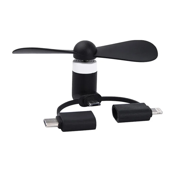 Mini USB Fans with 3-Way Connector - Mini USB Fans with 3-Way Connector - Image 2 of 2