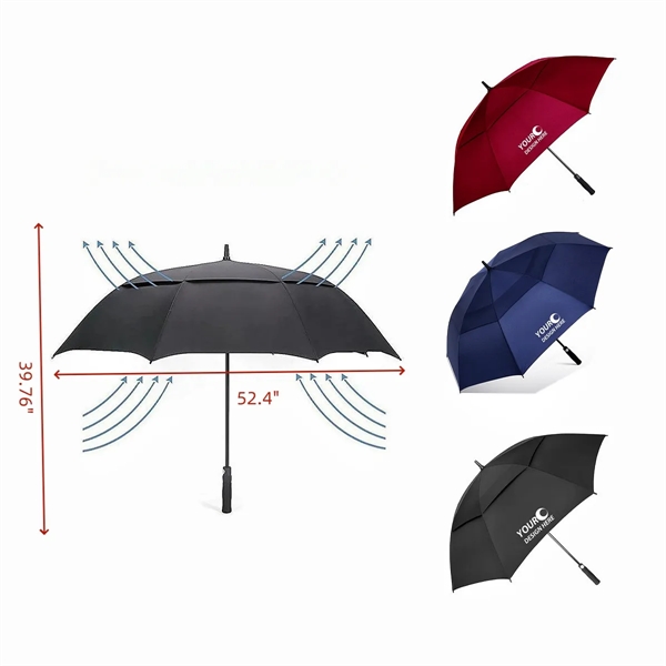 Wind-Vented Automatic Golf Umbrella - Wind-Vented Automatic Golf Umbrella - Image 1 of 1