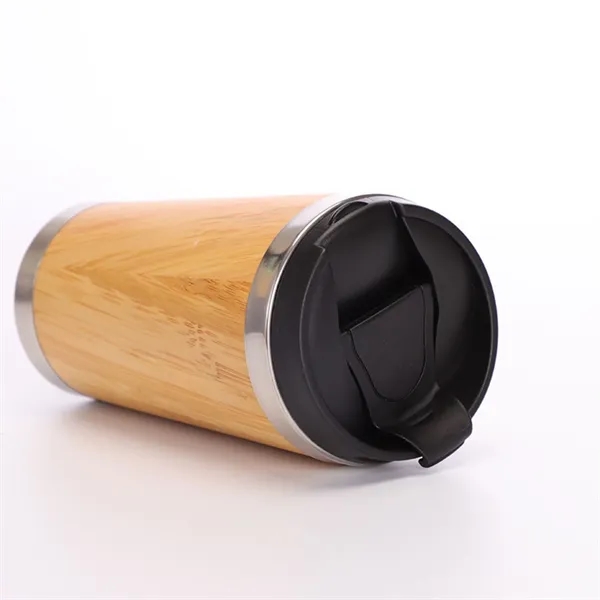 Stainless Steel Bamboo Travel Mug - Stainless Steel Bamboo Travel Mug - Image 1 of 1