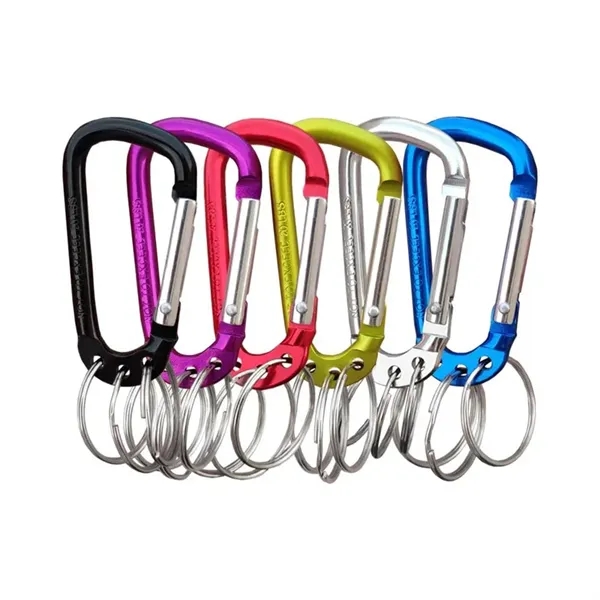 Carabiner With Triple Split Ring - Carabiner With Triple Split Ring - Image 3 of 5