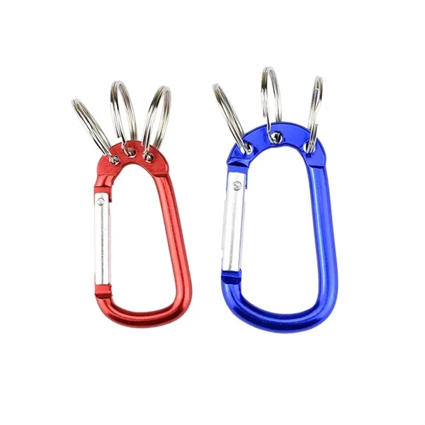 Carabiner With Triple Split Ring - Carabiner With Triple Split Ring - Image 4 of 5