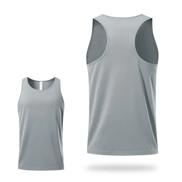 Sleeveless Bodybuilding T Shirts and Quick Dry Fabric Workou - Sleeveless Bodybuilding T Shirts and Quick Dry Fabric Workou - Image 4 of 6