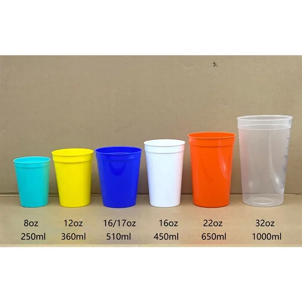8Oz Plastic Stadium Cups Personalized - 8Oz Plastic Stadium Cups Personalized - Image 3 of 3