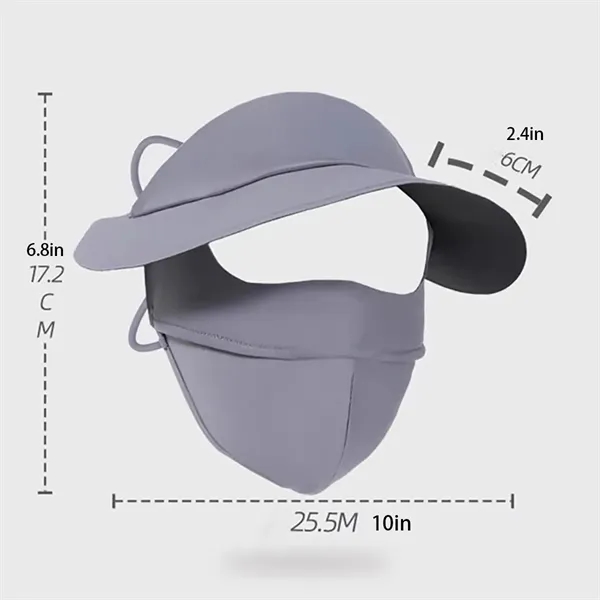 Summer Sunscreen Mask With Cap - Summer Sunscreen Mask With Cap - Image 1 of 4