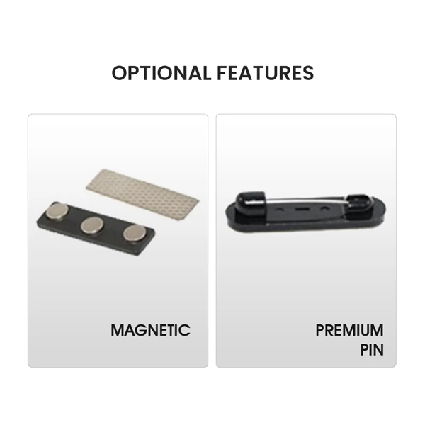 3" x 2" Plastic Name Badge - 3" x 2" Plastic Name Badge - Image 10 of 10