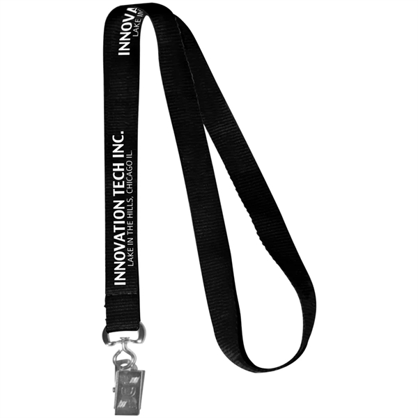 0.62" Polyester Silkscreen Lanyard - 0.62" Polyester Silkscreen Lanyard - Image 1 of 50