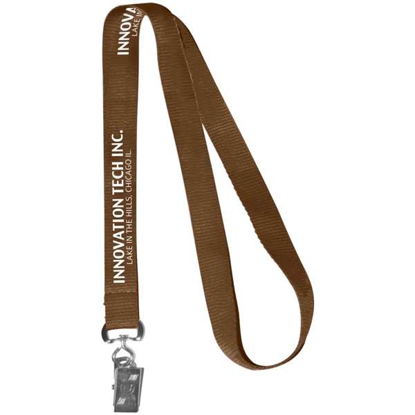 0.62" Polyester Silkscreen Lanyard - 0.62" Polyester Silkscreen Lanyard - Image 2 of 50