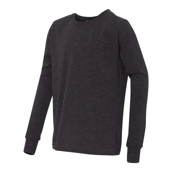 BELLA + CANVAS Youth Triblend Long Sleeve Tee - BELLA + CANVAS Youth Triblend Long Sleeve Tee - Image 7 of 35