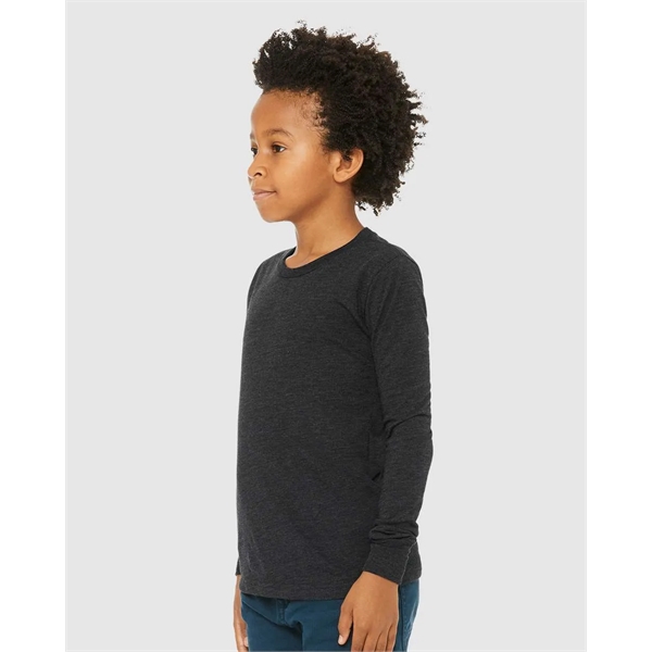 BELLA + CANVAS Youth Triblend Long Sleeve Tee - BELLA + CANVAS Youth Triblend Long Sleeve Tee - Image 11 of 35