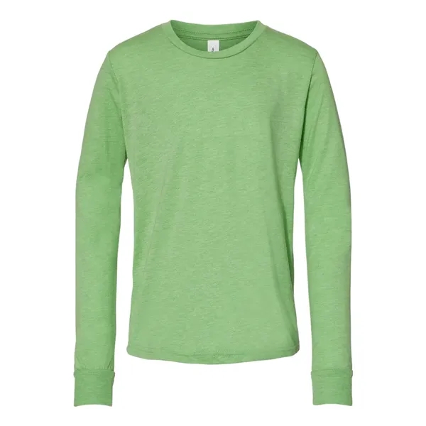 BELLA + CANVAS Youth Triblend Long Sleeve Tee - BELLA + CANVAS Youth Triblend Long Sleeve Tee - Image 14 of 35