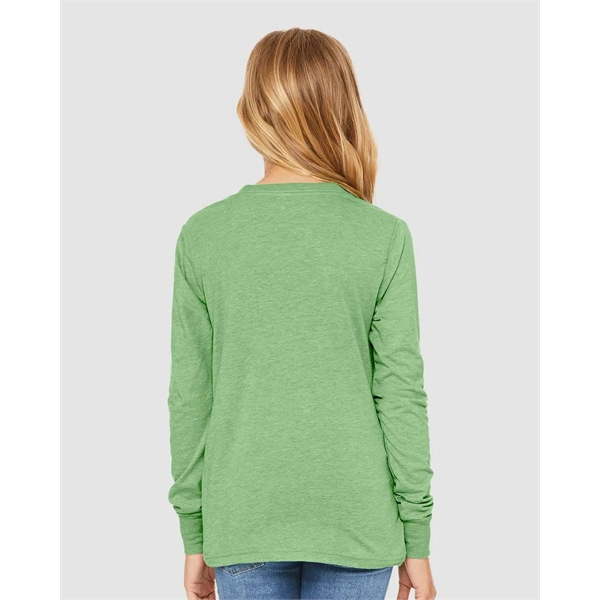BELLA + CANVAS Youth Triblend Long Sleeve Tee - BELLA + CANVAS Youth Triblend Long Sleeve Tee - Image 16 of 35