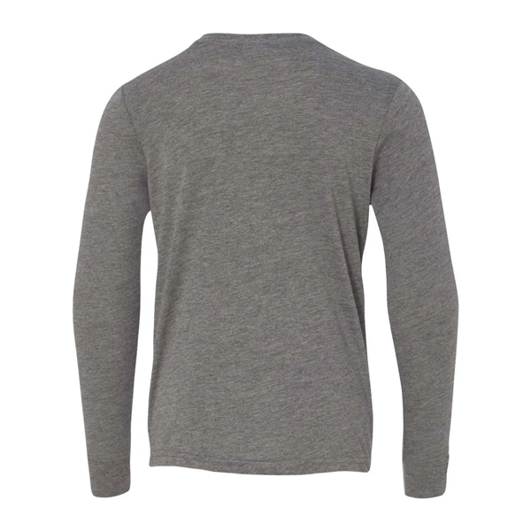 BELLA + CANVAS Youth Triblend Long Sleeve Tee - BELLA + CANVAS Youth Triblend Long Sleeve Tee - Image 18 of 35