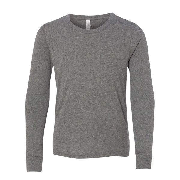BELLA + CANVAS Youth Triblend Long Sleeve Tee - BELLA + CANVAS Youth Triblend Long Sleeve Tee - Image 20 of 35
