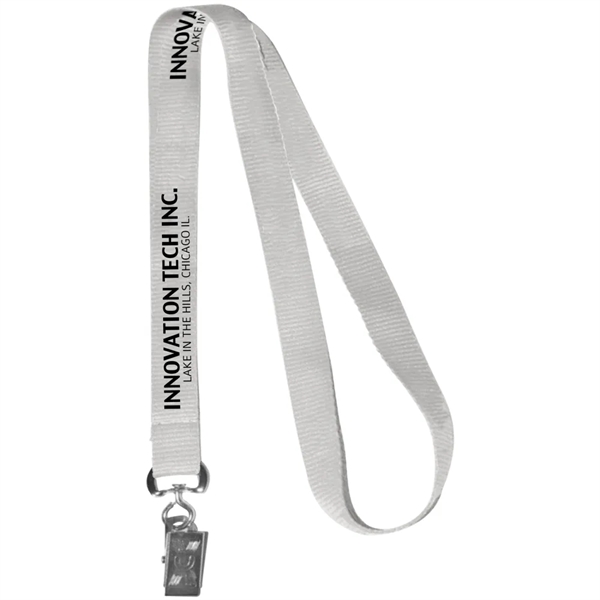 0.62" Polyester Silkscreen Lanyard - 0.62" Polyester Silkscreen Lanyard - Image 30 of 50