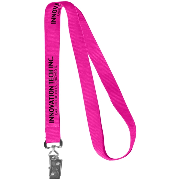 0.62" Polyester Silkscreen Lanyard - 0.62" Polyester Silkscreen Lanyard - Image 32 of 50