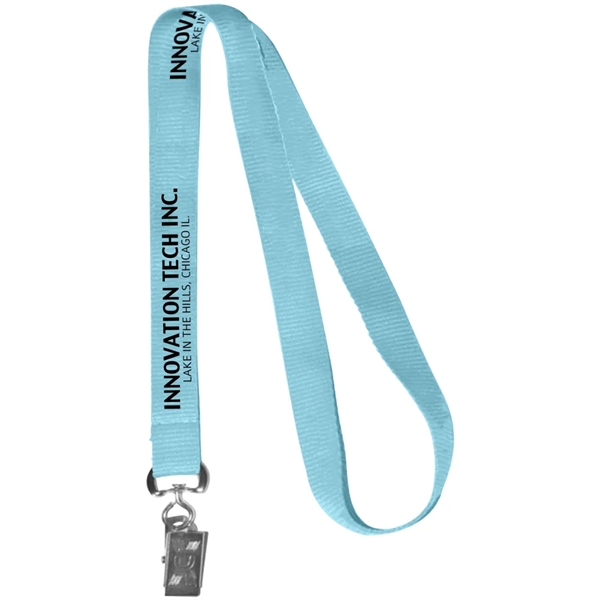 0.62" Polyester Silkscreen Lanyard - 0.62" Polyester Silkscreen Lanyard - Image 34 of 50