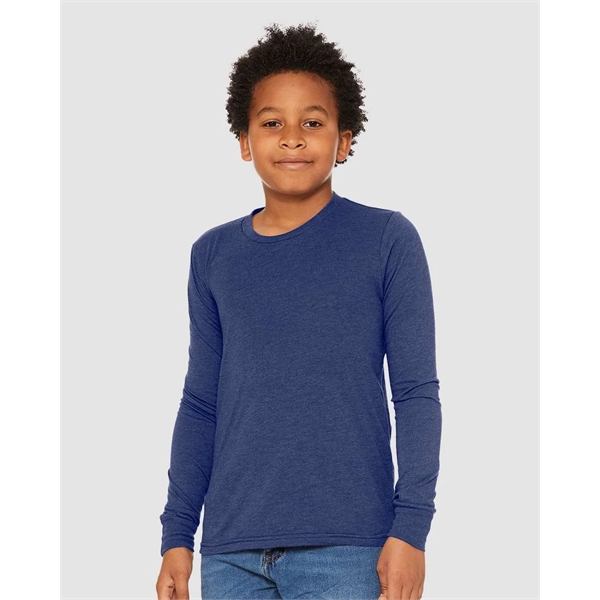 BELLA + CANVAS Youth Triblend Long Sleeve Tee - BELLA + CANVAS Youth Triblend Long Sleeve Tee - Image 27 of 35