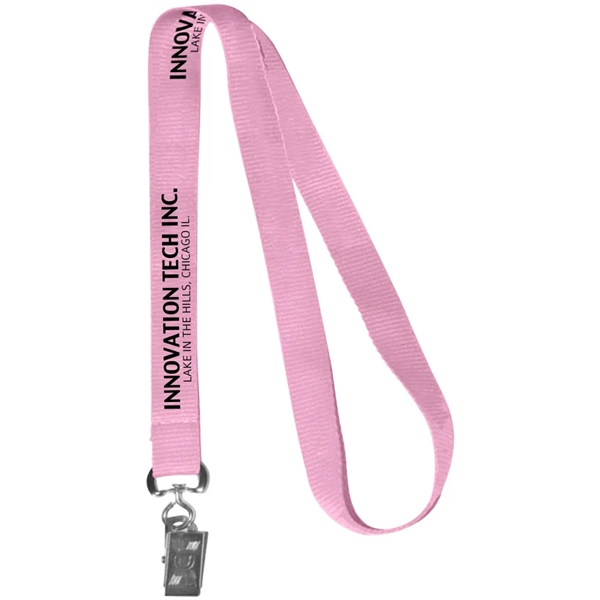 0.62" Polyester Silkscreen Lanyard - 0.62" Polyester Silkscreen Lanyard - Image 40 of 50
