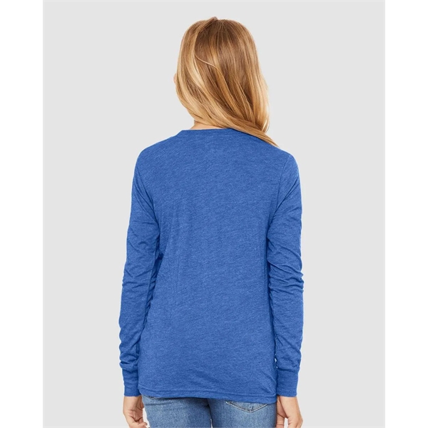 BELLA + CANVAS Youth Triblend Long Sleeve Tee - BELLA + CANVAS Youth Triblend Long Sleeve Tee - Image 34 of 35