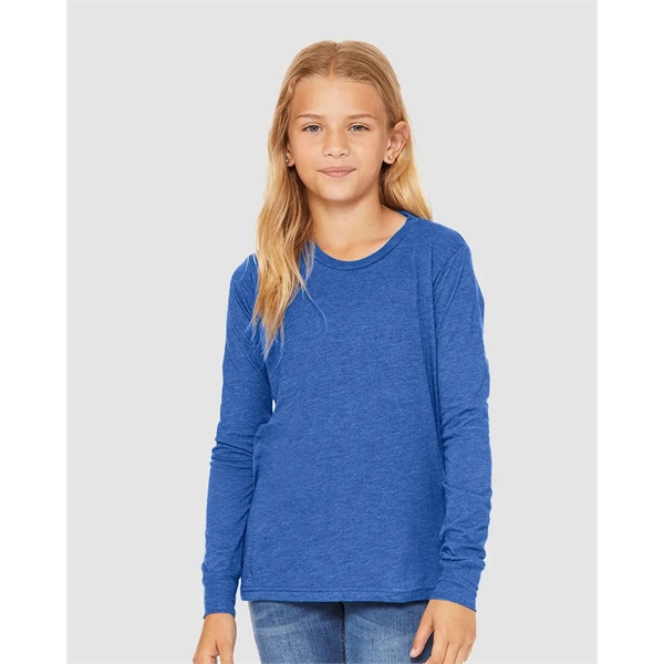 BELLA + CANVAS Youth Triblend Long Sleeve Tee - BELLA + CANVAS Youth Triblend Long Sleeve Tee - Image 33 of 35