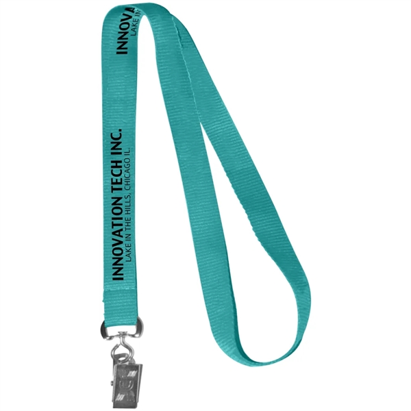 0.62" Polyester Silkscreen Lanyard - 0.62" Polyester Silkscreen Lanyard - Image 46 of 50