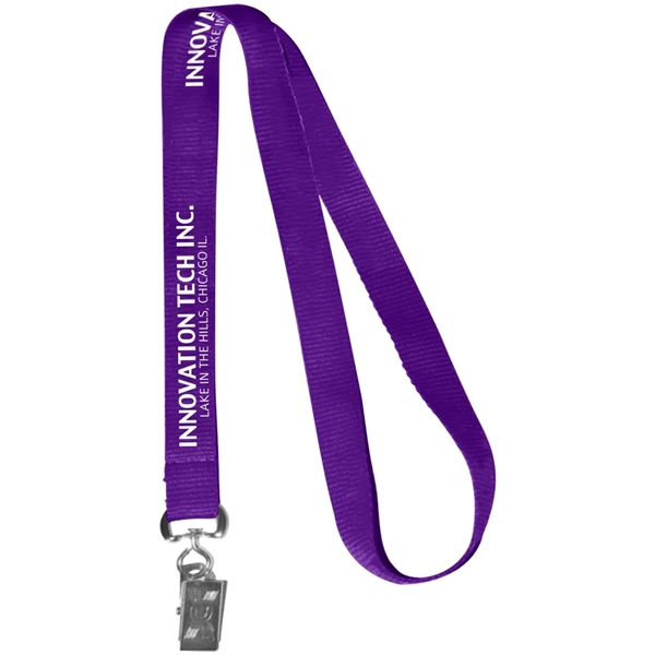 0.62" Polyester Silkscreen Lanyard - 0.62" Polyester Silkscreen Lanyard - Image 48 of 50