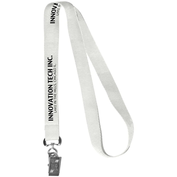 0.62" Polyester Silkscreen Lanyard - 0.62" Polyester Silkscreen Lanyard - Image 49 of 50