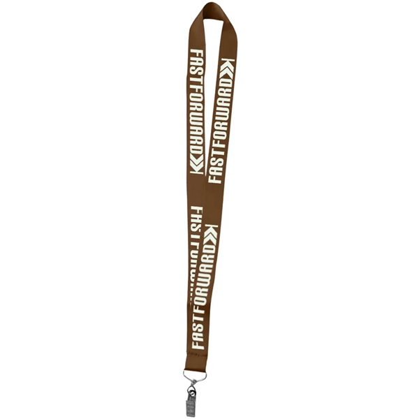 1" Polyester Silkscreen Lanyard - 1" Polyester Silkscreen Lanyard - Image 2 of 50