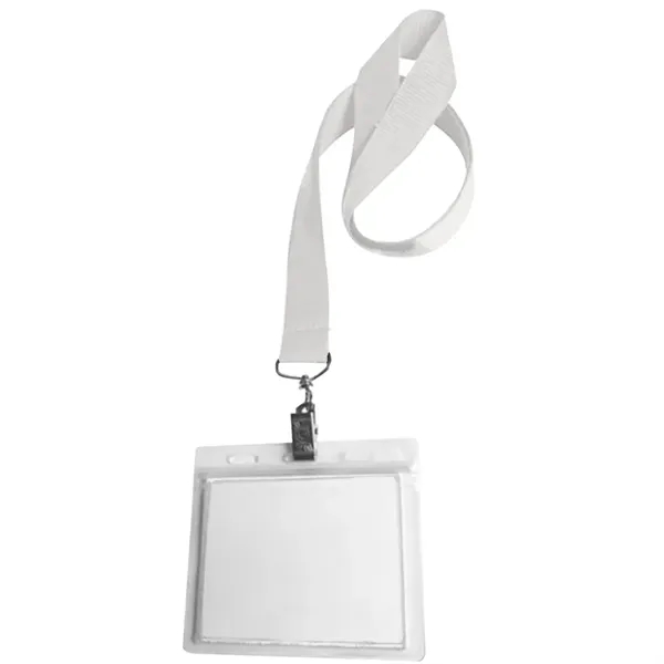 0.75" Lanyard Screen Printed with Badge Holder - 0.75" Lanyard Screen Printed with Badge Holder - Image 10 of 50