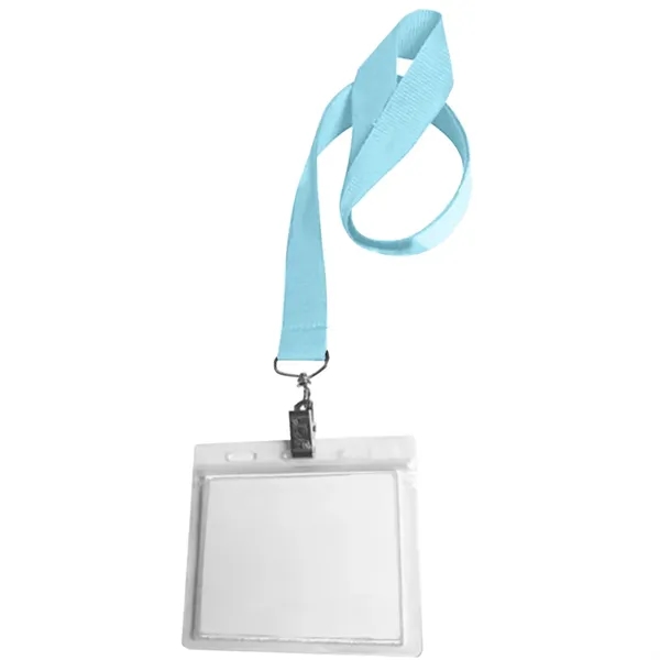 0.75" Lanyard Screen Printed with Badge Holder - 0.75" Lanyard Screen Printed with Badge Holder - Image 14 of 50