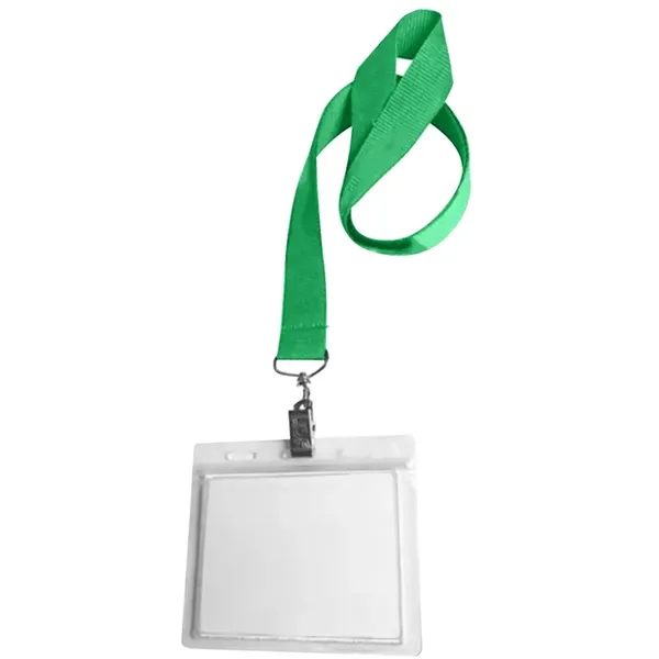 0.75" Lanyard Screen Printed with Badge Holder - 0.75" Lanyard Screen Printed with Badge Holder - Image 15 of 50