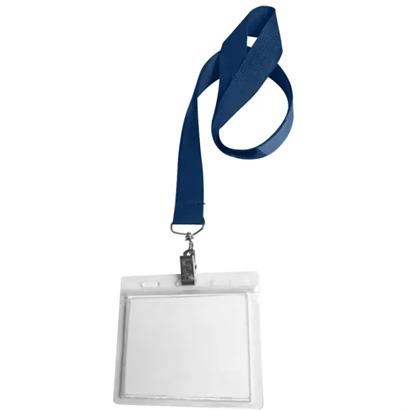 0.75" Lanyard Screen Printed with Badge Holder - 0.75" Lanyard Screen Printed with Badge Holder - Image 17 of 50