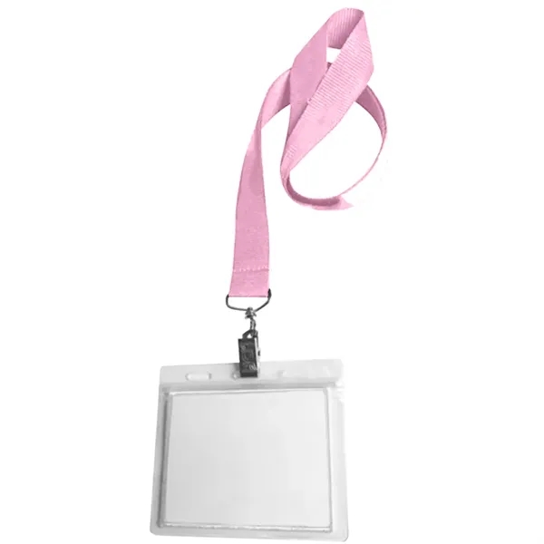 0.75" Lanyard Screen Printed with Badge Holder - 0.75" Lanyard Screen Printed with Badge Holder - Image 19 of 50