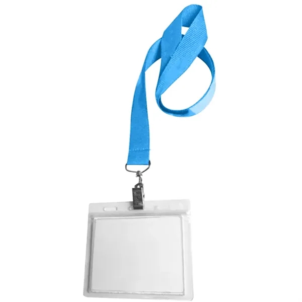 0.75" Lanyard Screen Printed with Badge Holder - 0.75" Lanyard Screen Printed with Badge Holder - Image 20 of 50