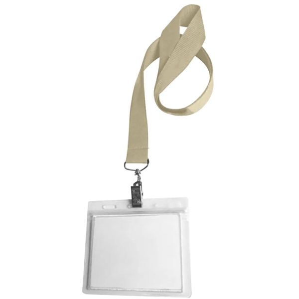 0.75" Lanyard Screen Printed with Badge Holder - 0.75" Lanyard Screen Printed with Badge Holder - Image 23 of 50