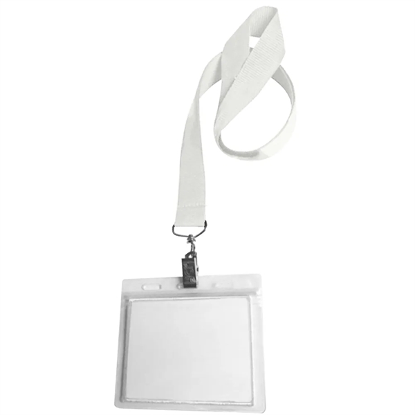 0.75" Lanyard Screen Printed with Badge Holder - 0.75" Lanyard Screen Printed with Badge Holder - Image 27 of 50