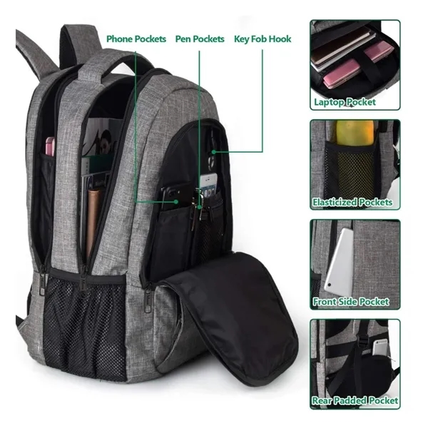 Padded Laptop Bag With Charging Port - Padded Laptop Bag With Charging Port - Image 2 of 2