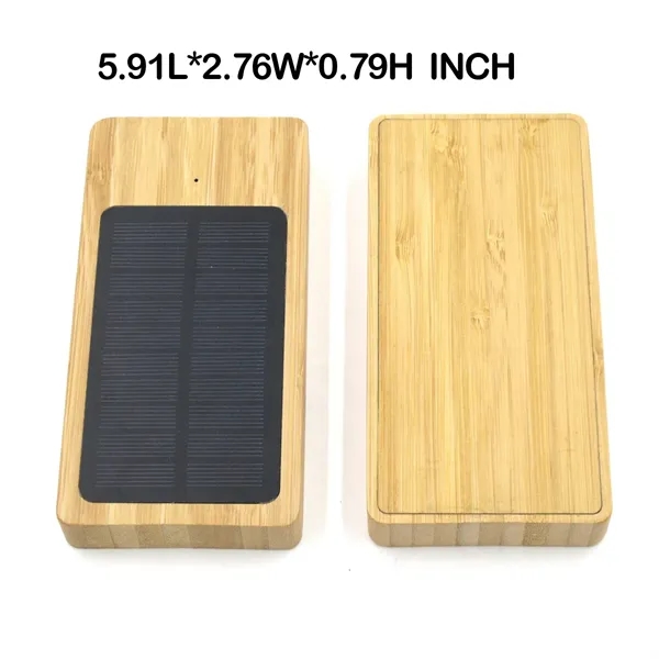 In Stock 10000Mah Portable Bamboo Solar Power Bank - In Stock 10000Mah Portable Bamboo Solar Power Bank - Image 1 of 4