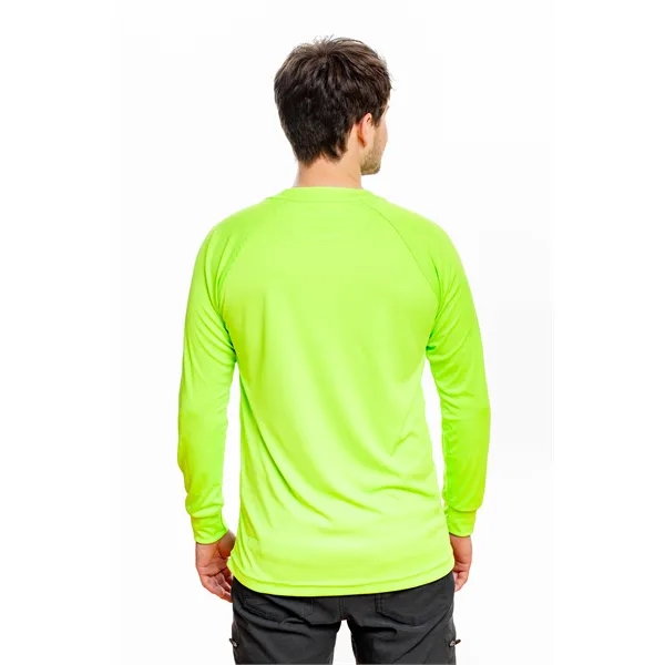 High Visibility TWO TONE POLYESTER TEE Long Sleeve - High Visibility TWO TONE POLYESTER TEE Long Sleeve - Image 2 of 7