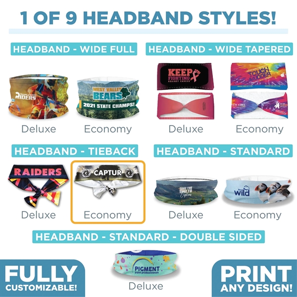 Headband Tieback - Economy - Headband Tieback - Economy - Image 3 of 4